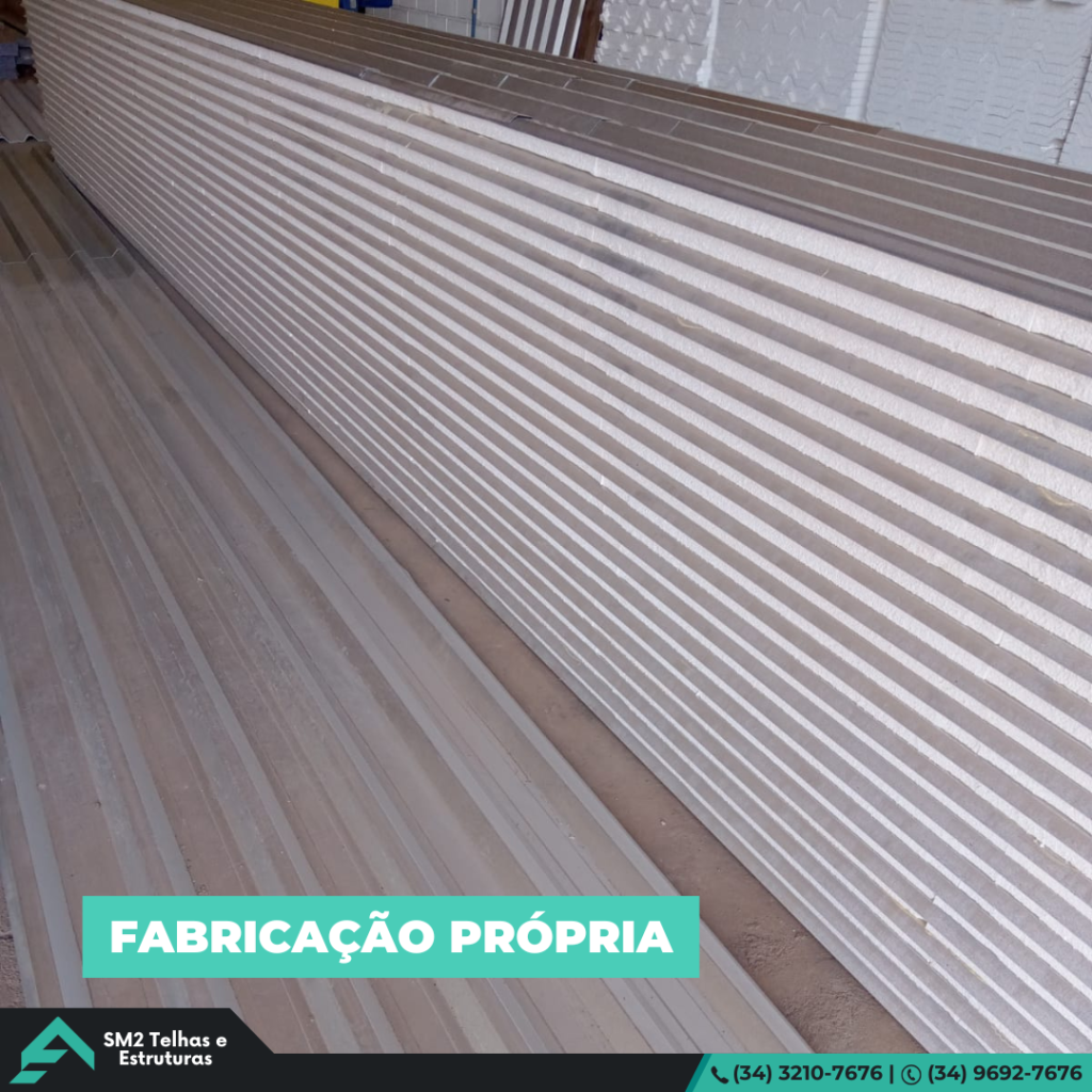 Fabricação Própria. Aqui na SM2 Telhas, fabricamos nossas telhas com rigoroso controle de qualidade e matéria-prima de alto padrão!