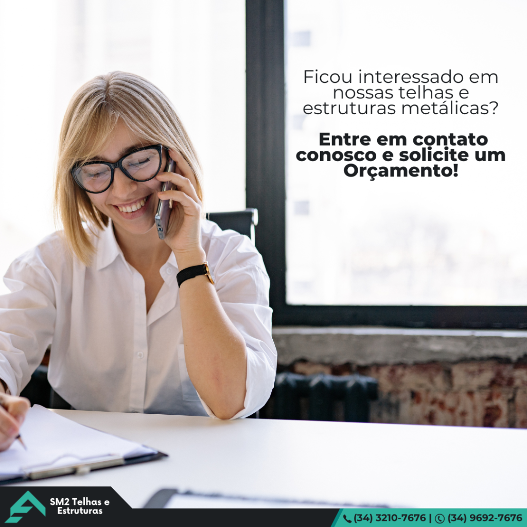 Orçamento. Ficou interessado em nossas telhas e estruturas metálicas? Solicite seu orçamento agora mesmo com a SM2 telhas
