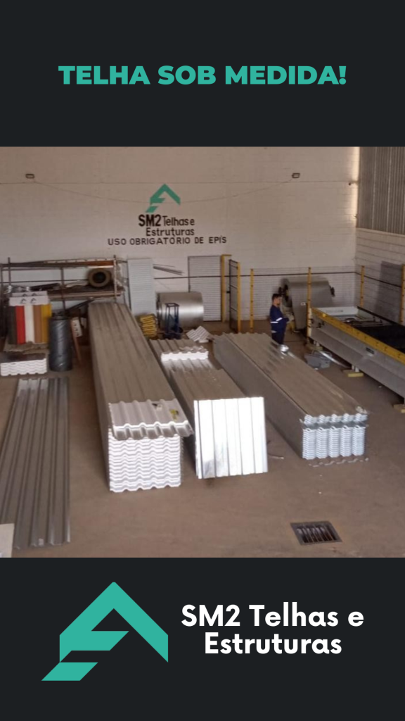 Telha sob medida. Cada projeto é único, e suas telhas também devem ser. Com a fabricação sob medida da SM2, você evita desperdícios, ganha em eficiência e garante o encaixe perfeito para sua obra.
