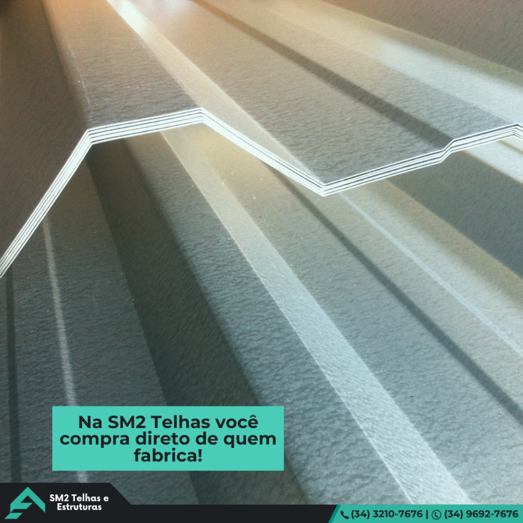 Fabricação Própria. Na SM2 Telhas você compra direto de quem fabrica! Da fábrica direto para sua obra, sem intermediários.