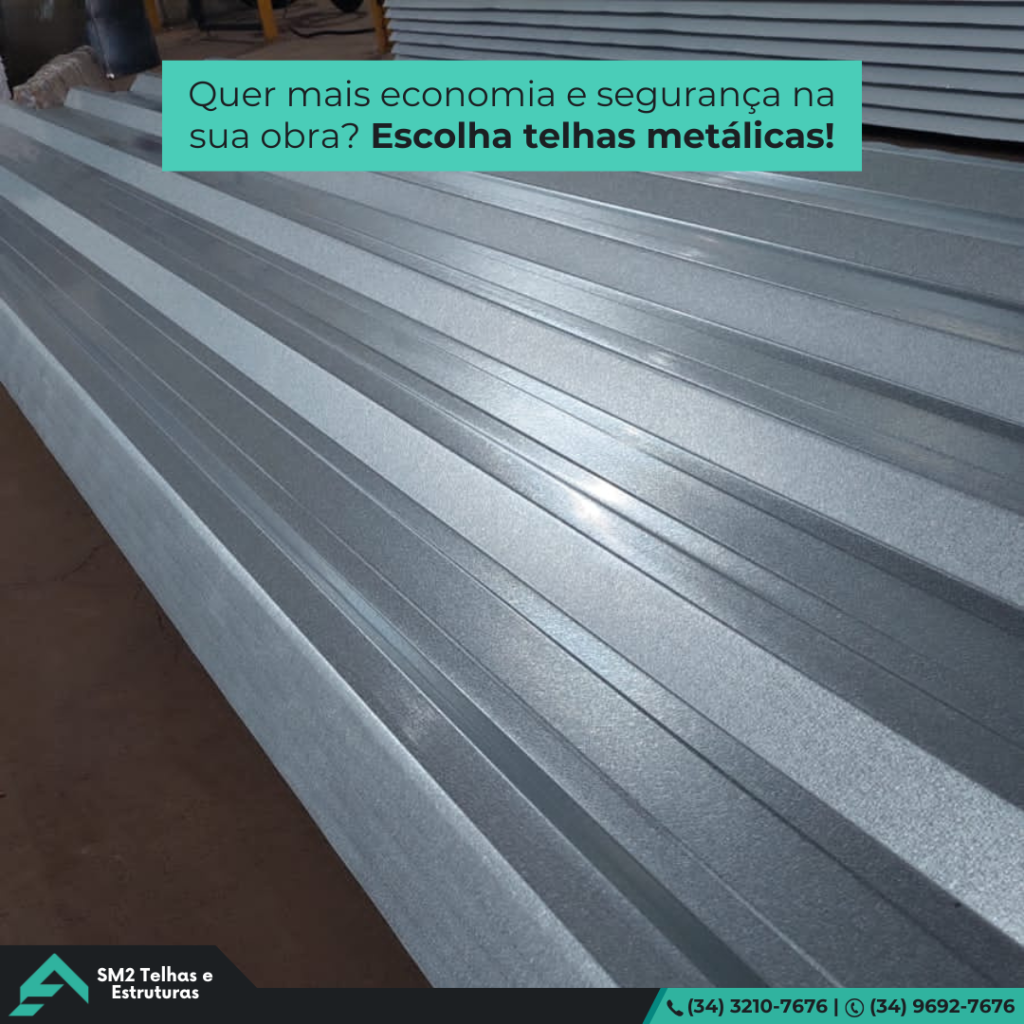 Quer economia na sua obra, escolha telhas metálicas! As telhas metálicas da SM2 são a escolha certa para quem busca durabilidade, resistência e excelente custo-benefício.