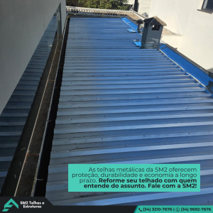 Reforme seu telhado e escolha as telhas que irão garantir segurança e economia para você! As telhas metálicas da SM2 oferecem proteção, durabilidade e economia a longo prazo.